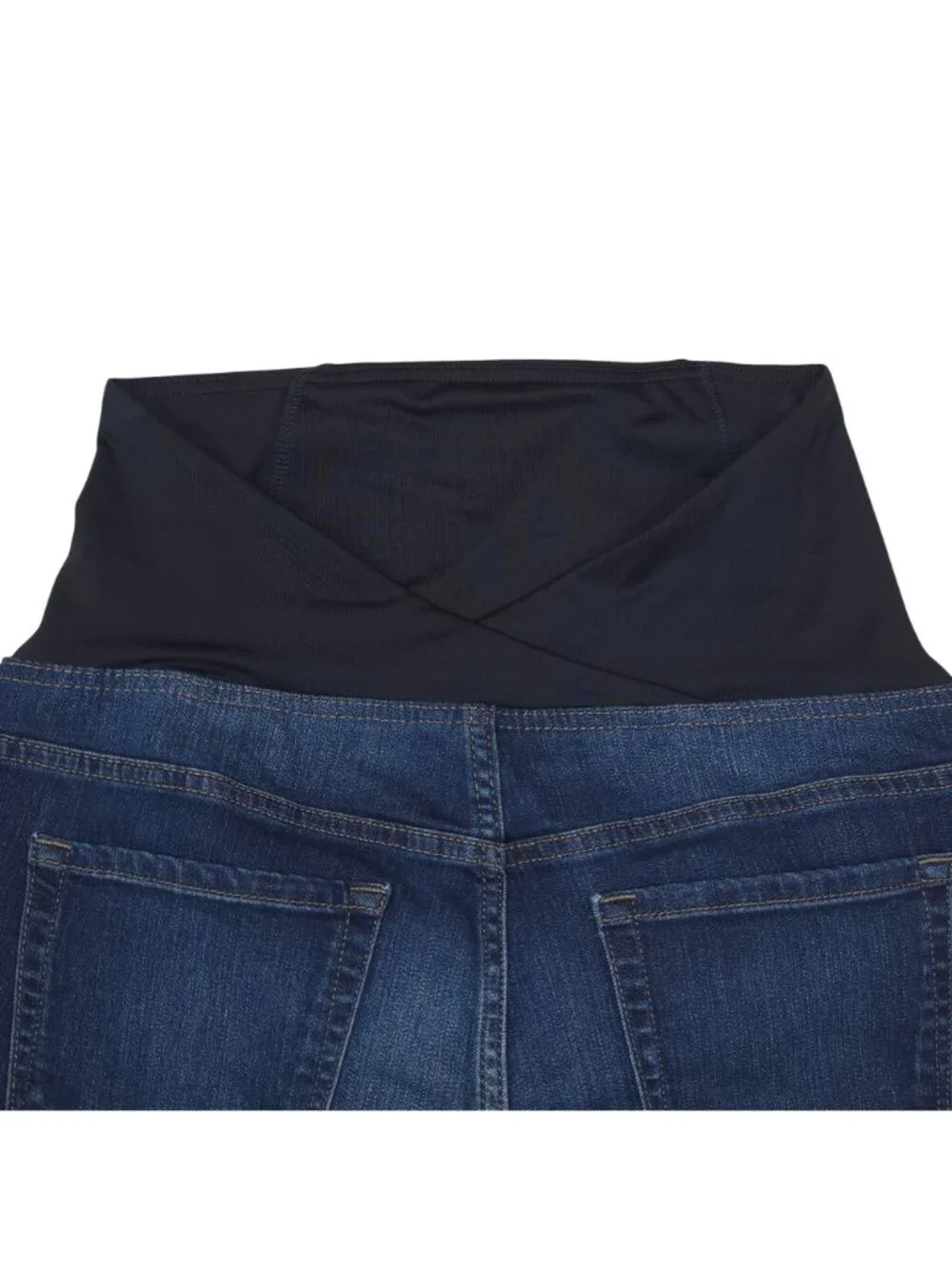 Isabel Maternity Skinny Maternity Jeans With Crossover Panel Size 8/29R Blue